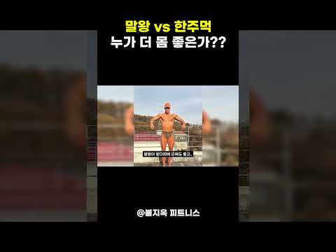 말왕 vs 한주먹 몸 비교, 간고가 잔잔하게 말왕 압승을 선언한 이유