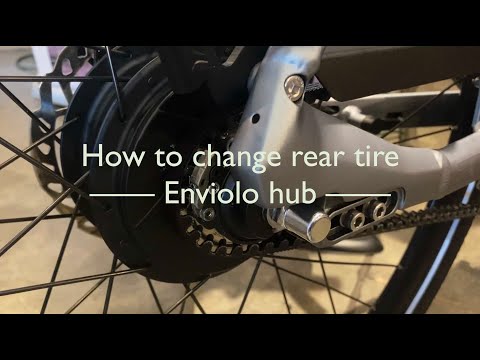 How to change rear tire on electric bike with Enviolo 380 trekking hub — Gazelle C380+