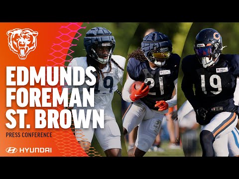 Edmunds, Foreman, and St. Brown on playmaking | Chicago Bears video clip