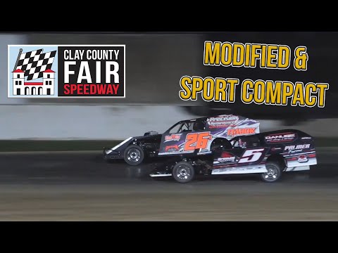 Modified &amp; Sport Compact | Clay County Speedway | 4-15-2024 - dirt track racing video image