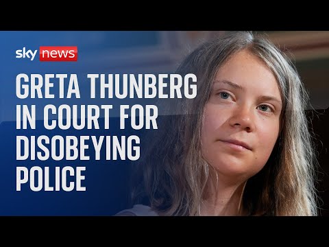 Watch live: Climate activist Greta Thunberg appears in Swedish court