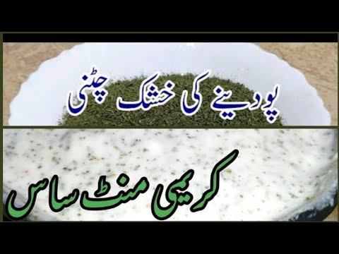 Prepration of mint sauce for long time use | How to make and serve mint sauce.