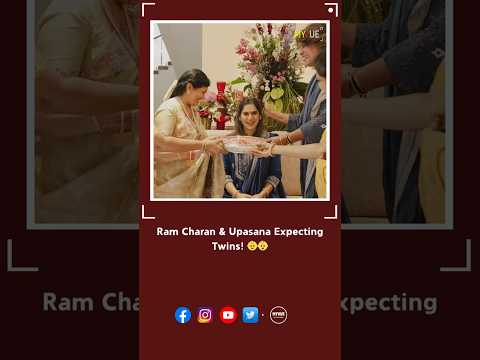 Ram Charan & Upasana Expecting Twins! 👶👶 | Myvue #ramcharan #upasana #twins #babyshower #tfi#shorts