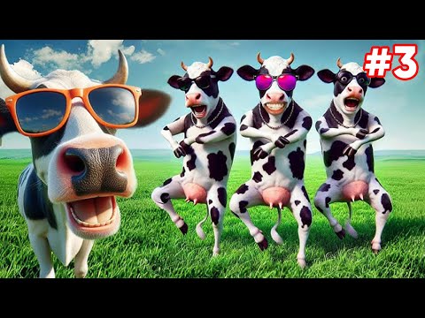Funny Cow Dance 🐄🤣Try Not to Laugh Challenge Funniest 2025 #3