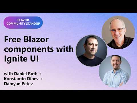 Blazor Community Standup: Free Blazor components with Ignite UI