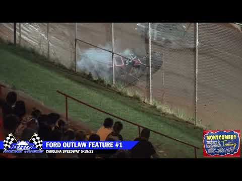 Ford Outlaw Feature #1 - Carolina Speedway 5/19/23 - dirt track racing video image