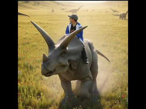 my Dinosaur riding AI