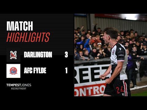 Highlights: Darlington 3-1 AFC Fylde - Emirates FA Cup Replay