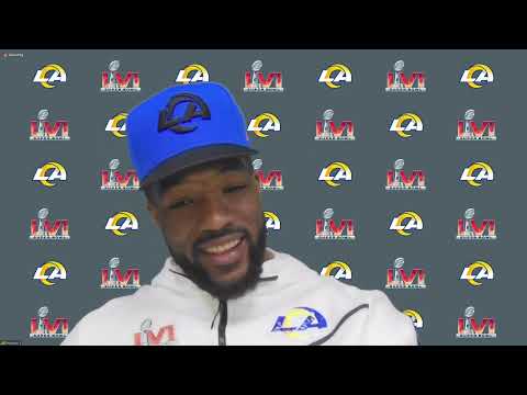 OLB Leonard Floyd On What Makes Rams Defense Special & Impact Of Joining The Team | Super Bowl LVI video clip
