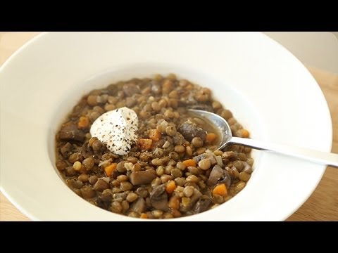 Mushroom and Lentil Soup - Everyday Food with Sarah Carey - UCl0kP-Cfe-GGic7Ilnk-u_Q