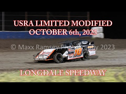 Longdale Speedway USRA Limited Modified 10/06/2023 #10 Alex Wiens &amp; #18 Kyle Wiens - dirt track racing video image
