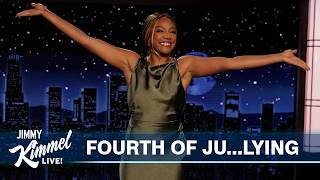 Thumbnail for the video "Trump’s State Fair Not “Packed to the Brim” & Tiffany Haddish Not Invited to Taylor Swift’s Wedding" from Jimmy Kimmel Live