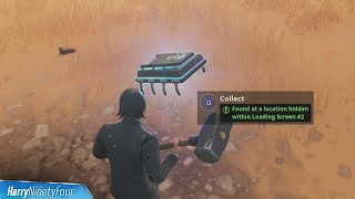 Search Where Knife Points On Treasure Map Loading Screen Challenge - fortbyte 13 found at a location hidden within loading screen 2 guide