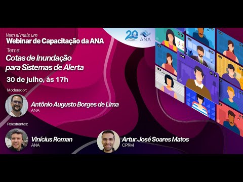 WEBINARS ANA - Cotas de Inundação para Sistemas de Alerta