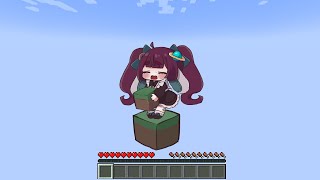 【Minecraft】久しぶりにマイクラやろうと思ったら1個しかブロックがないんだが【編井うも】 #shorts