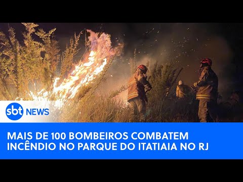 Bombeiros lutam contra chamas no Parque do Itatiaia #parquedoitatiaia