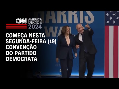 Começa nesta segunda-feira (19) convenção do partido democrata | CNN NOVO DIA