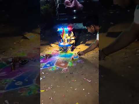 Happy dipawali celebration with tractor 🚜.