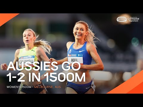 Hull and Caldwell dominate women's 1500m 🔥 | Continental Tour Gold 2023