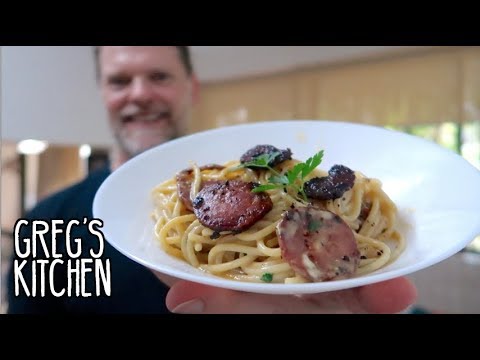 Creamless Creamy Crispy Salami Pasta Recipe - Greg's Kitchen - UCGXHiIMcPZ9IQNwmJOv12dQ