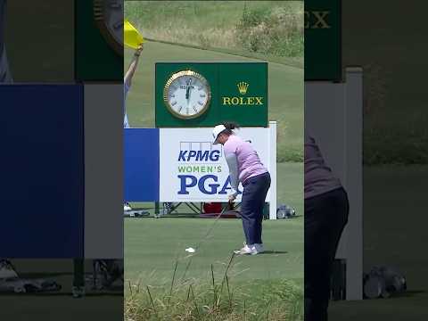 Angel Yin with a CRISP tee shot 🎯⛳️