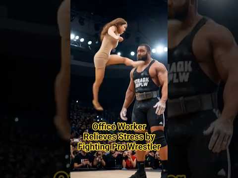 Office Worker Relieves Stress by Fighting Pro Wrestler | New Healing Method #mma #chinesekungfu