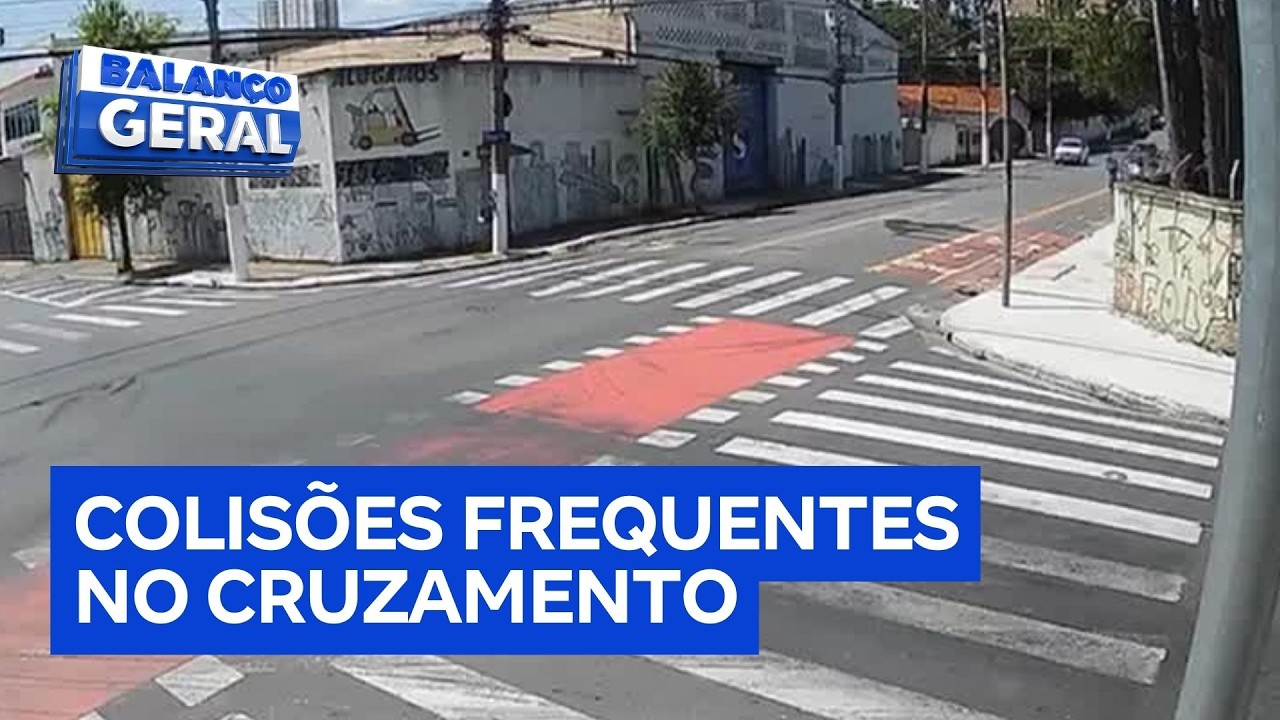 Acidentes frequentes em cruzamento do Socorro, bairro da zona sul de SP, preocupam moradores