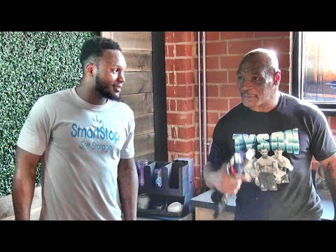 Mike Tyson gives Viddal Riley boxing and life advice