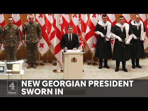 Georgia’s pro-Russia president sworn in as political crisis continues