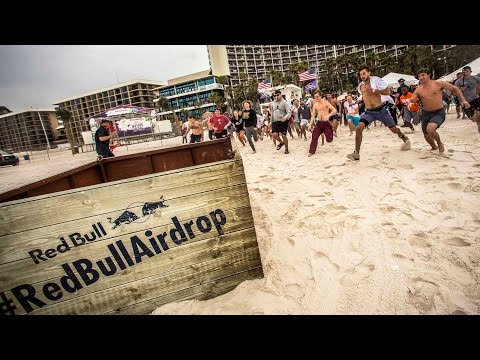 Helicopter Delivers Surprise Crate to Spring Breakers – Red Bull Air Drop - UCblfuW_4rakIf2h6aqANefA