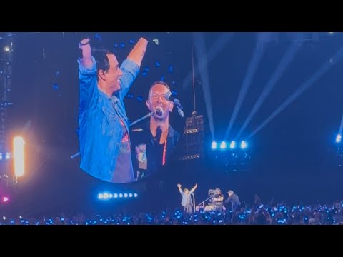 Coldplay - The Karate Kid - LIVE - Ft. Ralph Macchio aka Daniel Larusso