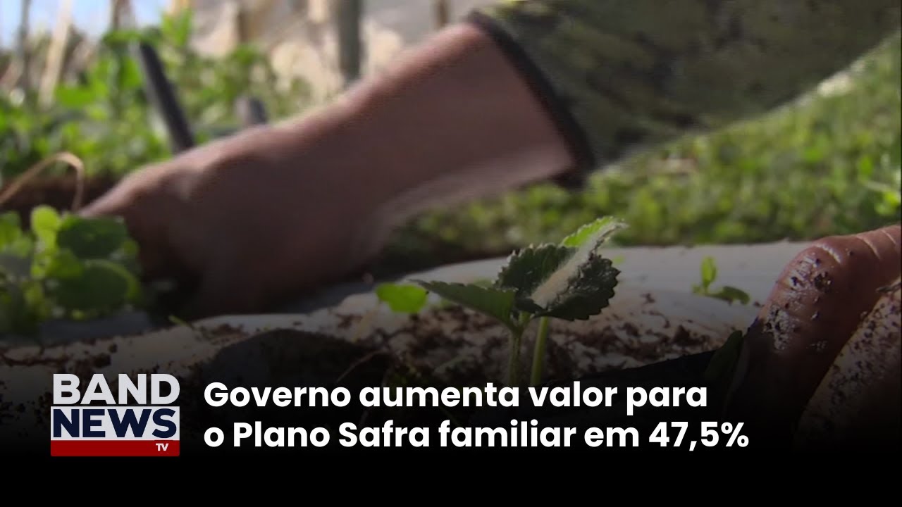 Governo aumenta valor para o Plano Safra familiar em 475 | BandNews TV