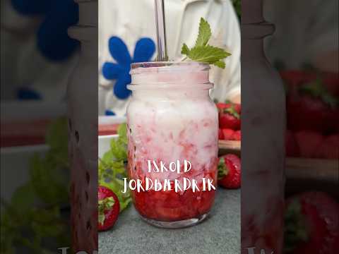 Sommerdrik - nem opskrift på sød, frisk og iskold jordbærdrik