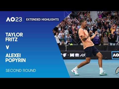 Taylor Fritz v Alexei Popyrin Extended Highlights | Australian Open 2023 Second Round