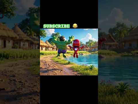 masti #youtubeshorts #funnycartoo #animatedcartoon #viral #hulk #ironman #avengers #trending ##ai