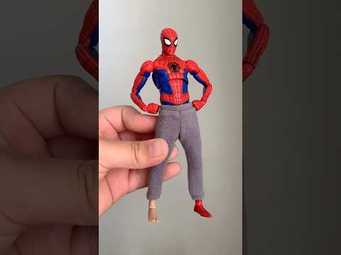 Posing Mafex Peter B Parker #spiderman #peterbparker #mafex #spidermanintothespiderverse #fyp #short