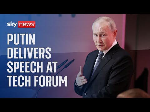 Putin delivers speech at Tech Forum in Moscow