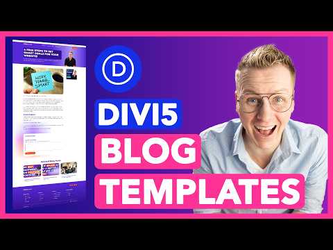 How To Create a Custom Blog & Post Layout in Divi 5 (Theme Builder + Dynamic Content Tutorial)