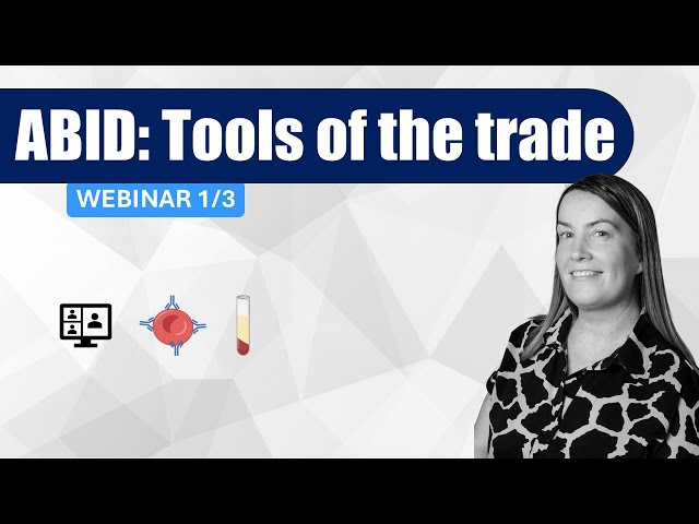 Welcome to Part 1 of our Antibody Identification (ABID) webinar series, hosted by Only Cells.

In this session, Helen Thom (RCI Development Lead, NHSBT) takes us through the fundamental tools and techniques used in antibody investigations, including:

- Panel cells
- The Indirect Antiglobulin Test (IAT)
- Enzyme techniques
- Grading reactions
- Inclusion and exclusion logic
- DAT and elution methods
- Phenotyping vs genotyping

This webinar is ideal for trainees, newly qualified biomedical scientists, and anyone looking to refresh their knowledge of transfusion science.

CPD certificates were issued to all live attendees. Future sessions in this series will build on the content covered here.

To stay updated on future webinars, register for the OnlyCells mailing list at https://onlycells.co.uk

Speaker:
Helen Thom – Biomedical Scientist and RCI Development Lead, NHS Blood and Transplant (NHSBT)

Host:
Anas Nasir – Founder of OnlyCells, Specialist Biomedical Scientist