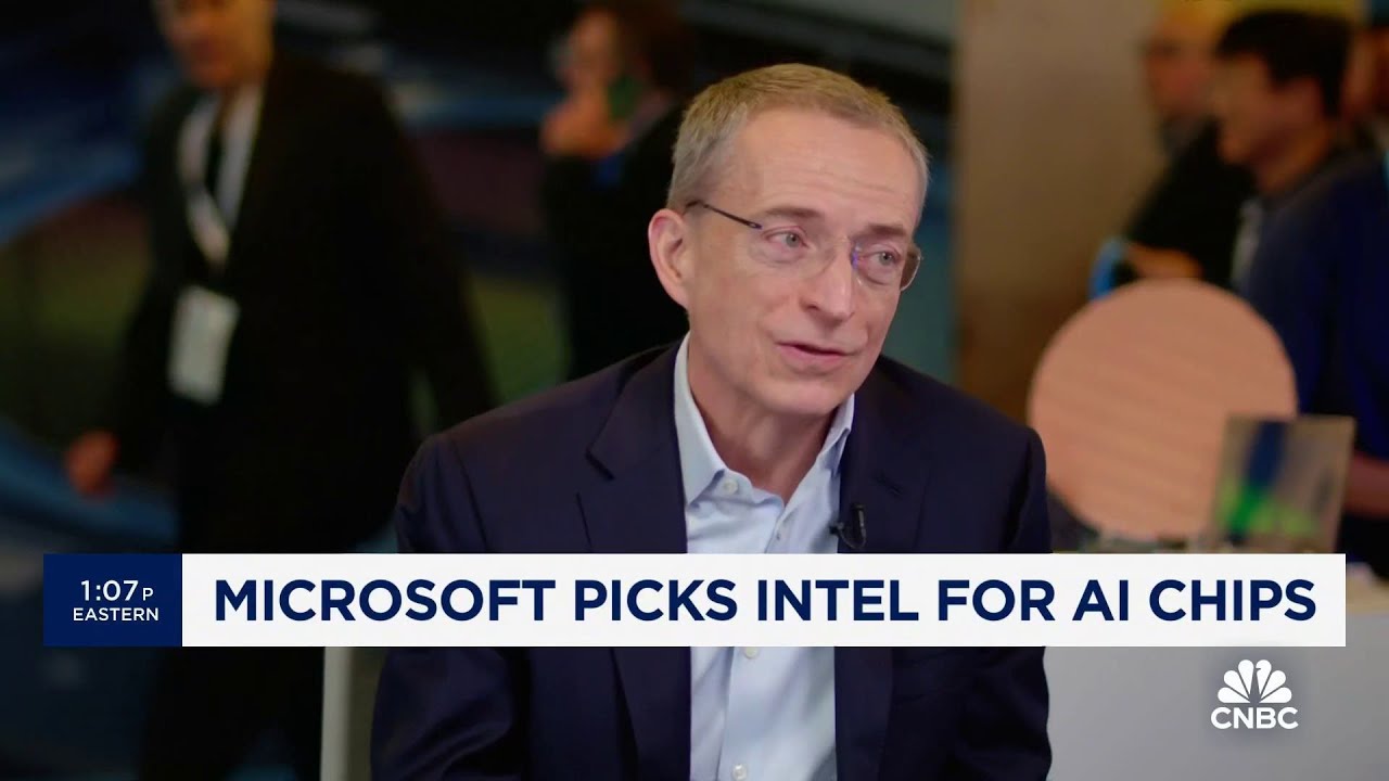 Intel CEO discusses Microsoft partnership for AI chips