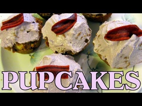 Homemade Dog Treats Pumpkin Apple Pup Cakes Recipe |  Snacks with the Snow Dogs 9
