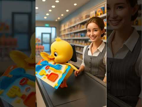 The Duck went to the supermarket to buy a sand shovel for the girl.