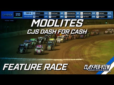 Modlites | CJS Dash for Cash - Kingaroy - 9th Nov 2024 | Clay-Per-View - dirt track racing video image