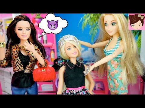 Disney Princess Rapunzel Ruins Barbies Hair at Style Beauty Doll Salon - UCXodGGoCUuMgLFoTf42OgIw