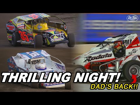 HUGE Night At Bridgeport Speedway! The Whole Family Goes Racing! - dirt track racing video image
