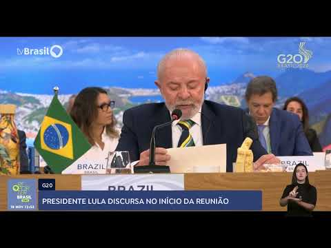Presidente Lula discursa na abertura do G20