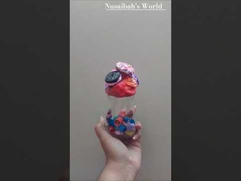 jar styling |Nusaibah's World |#cute #creativeclayideas #clayart #clay #jardecoration #jar #craft