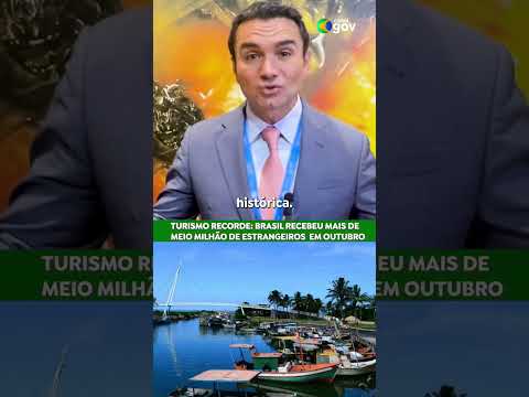 Meio milhão de turistas vieram ao Brasil em outubro, melhor índice em 35 anos. #turismo #viagem