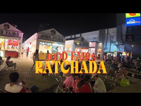 Walk Around Brand New Jodd Fairs Ratchada Night Market along Ratchadapisek Road