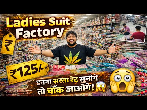 इतना सस्ता Ladies Suit 😲| रेट सुनोगे चौंक जाओगे || Surat Ladies Suit Manufacturer || Eid Collection 